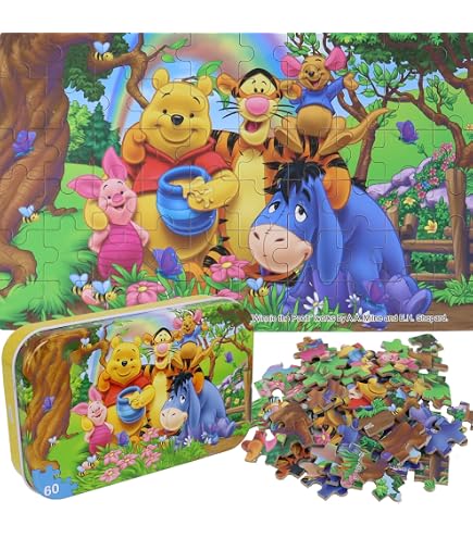 Amazon.com: Educa Borrás 18255 Winnie The Pooh-Poohsticks 1000